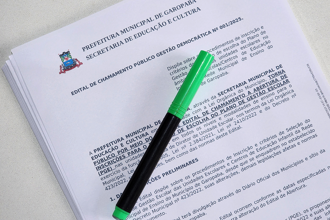Inscrições abertas para seleção de diretores escolares da rede municipal de ensino de Garopaba