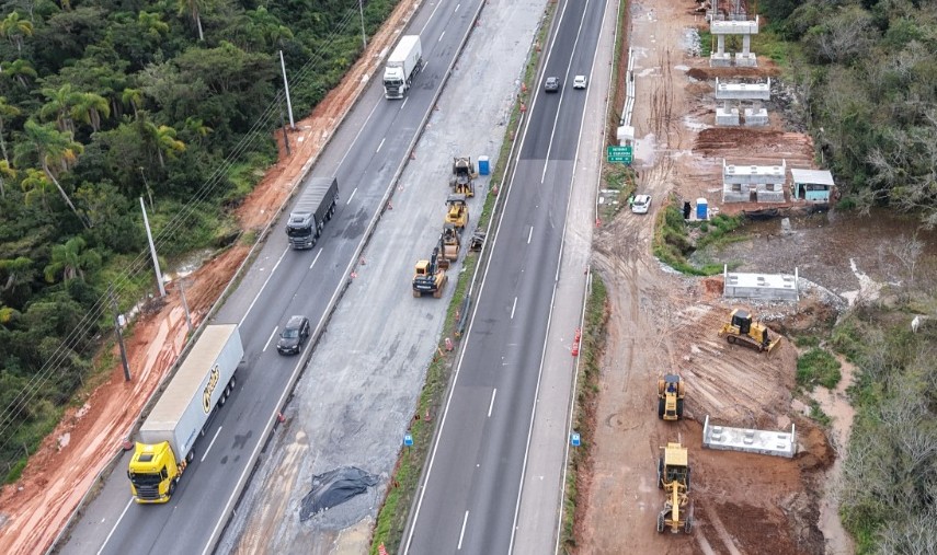 ATENÇÃO: Interdição total de faixa e obras com bloqueios parciais em Imbituba e Paulo Lopes irão afetar trânsito na BR-101