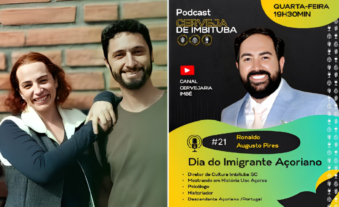 Podcast "Cerveja de Imbituba" retorna em grande estilo com Rone Pires no episódio especial do Dia do Imigrante Açoriano