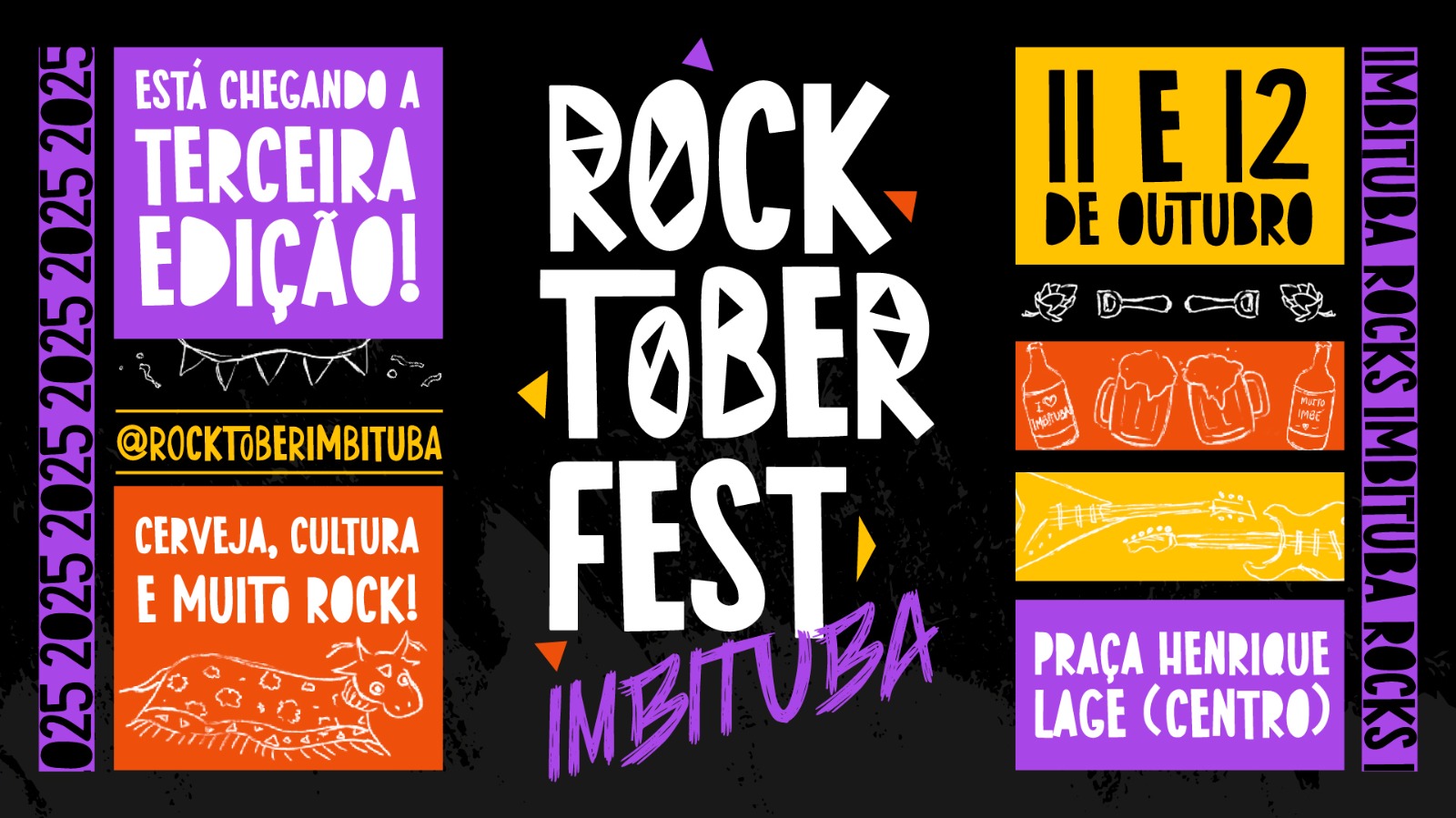 Com entrada gratuita, festival de bandas e muito chope, Rocktoberfest 2025, promete um fim de semana histórico em Imbituba