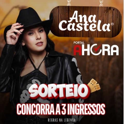 AHora sorteia nesta quarta 3 ingressos para o grande show de Ana Castela; saiba como participar e concorrer