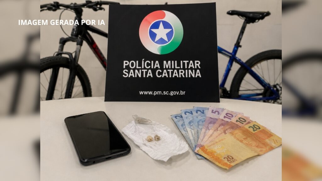 homem preso por receptação e tráfico