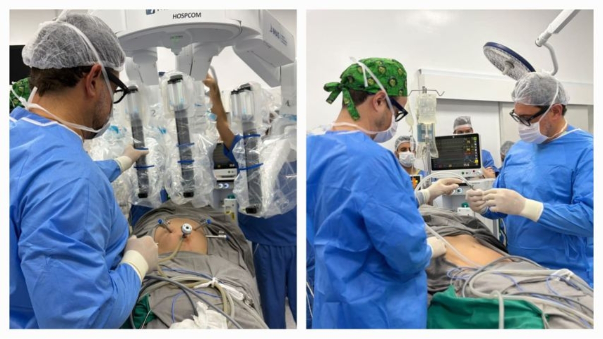 primeira cirurgia robótica no Sul de Santa Catarina