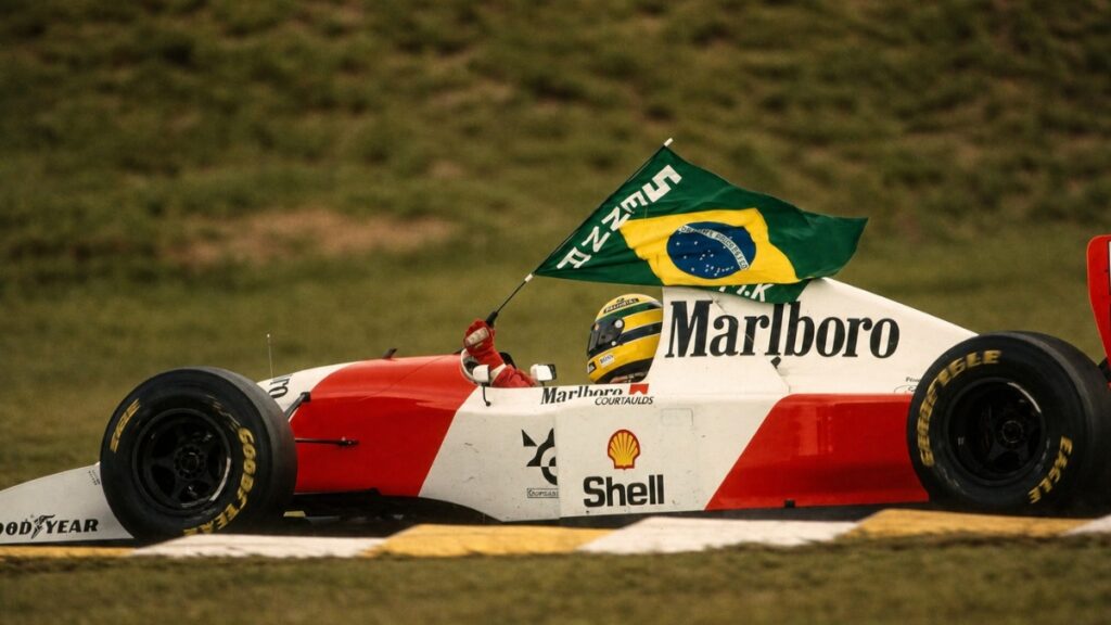 Ayrton Senna no GP do Brasil de 1993
