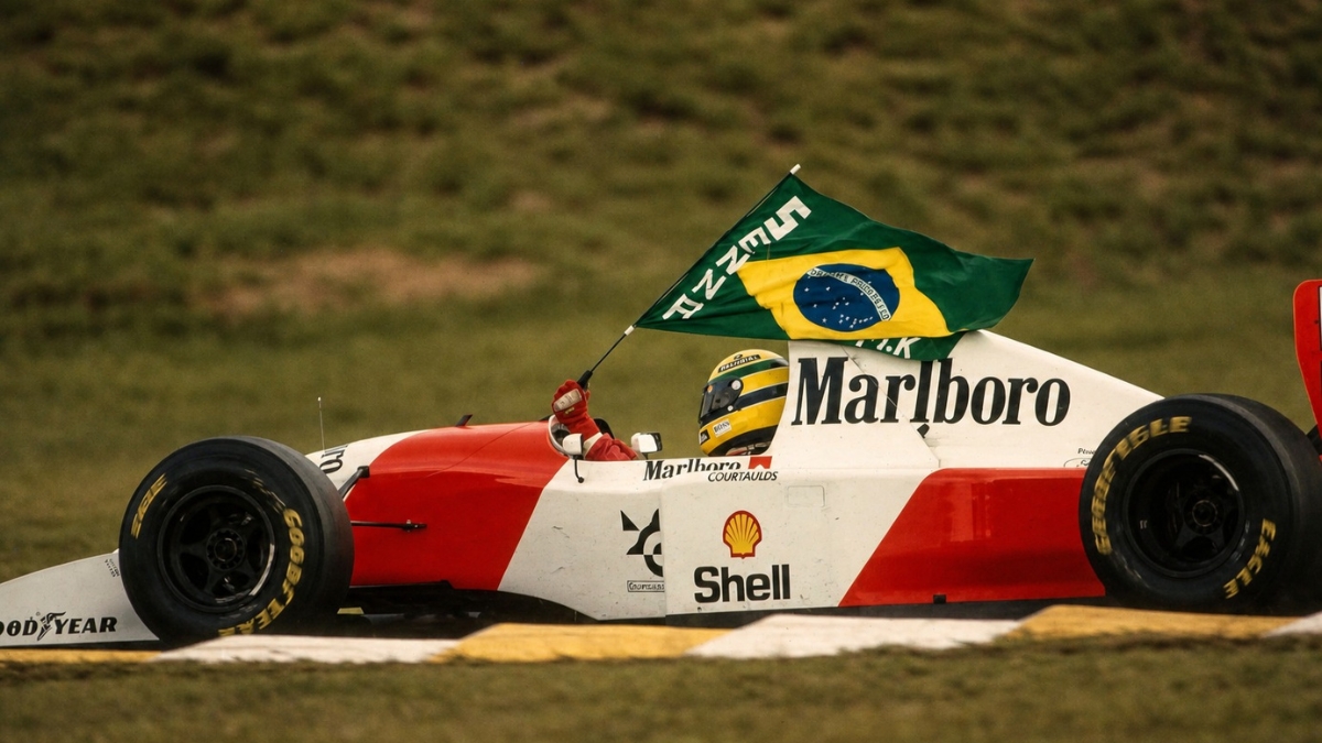 Ayrton Senna no GP do Brasil de 1993