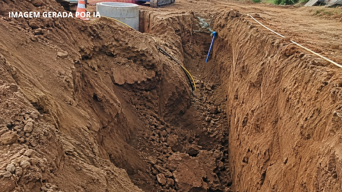trabalhador fica preso após barranco desabar em Imbituba