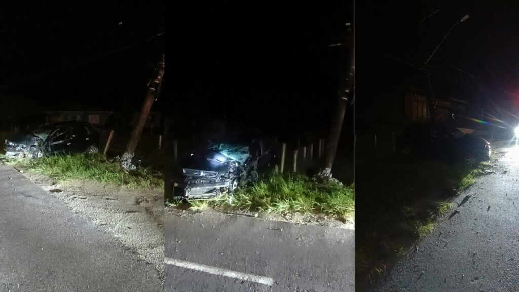 acidente na SC-434 em Garopaba