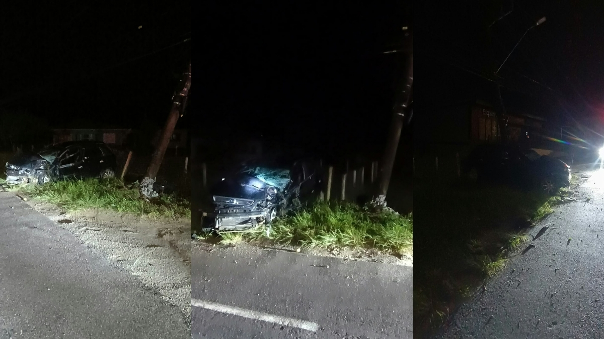 acidente na SC-434 em Garopaba
