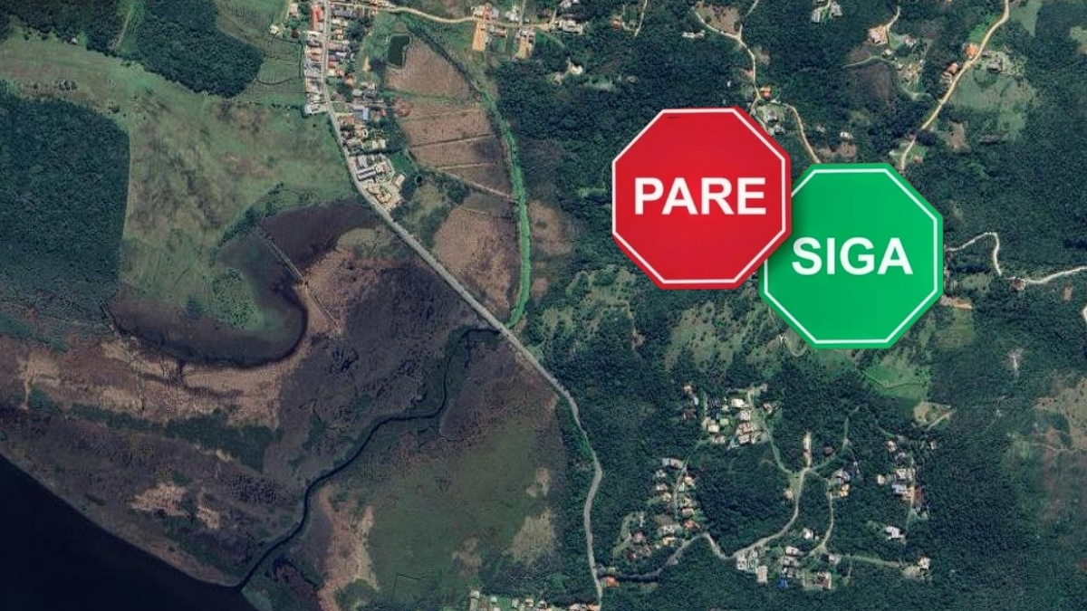 obras na Estrada Geral da Ferrugem