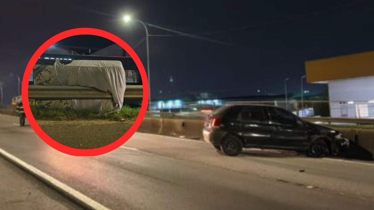 colchão na pista da BR-101