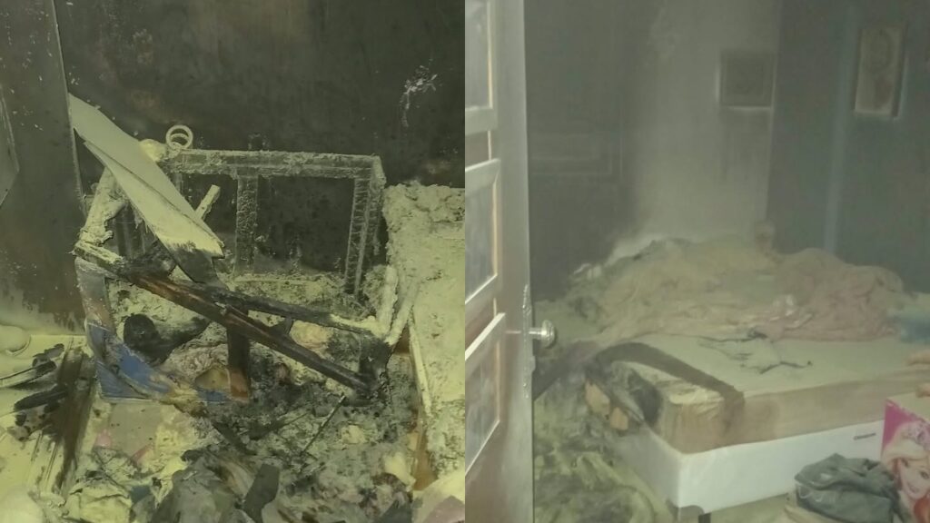 incêndio em residência